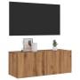 Mueble TV de pared madera ingeniería roble artisan 80x30x30 cm von , TV-Möbel - Ref: Foro24-856017, Preis: 53,94 €, Rabatt: %