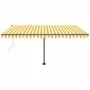 Toldo automático LED sensor de viento amarillo blanco 400x300cm by vidaXL, Awnings - Ref: Foro24-3069753, Price: 693,16 €, Di...