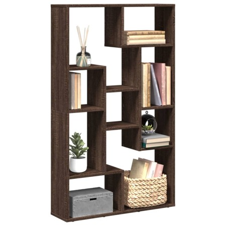 Estantería de madera de ingeniería marrón roble 72x20x120 cm by , Bookcases and shelves - Ref: Foro24-858162, Price: 69,10 €,...