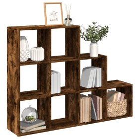 Librería divisora 3 niveles roble ahumado 137,5x29x103,5 cm de , Librerías y estanterías - Ref: Foro24-857980, Precio: 81,47 ...