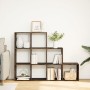 Librería divisora 3 niveles roble ahumado 137,5x29x103,5 cm by , Bookcases and shelves - Ref: Foro24-857980, Price: 82,50 €, ...