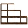 Librería divisora 3 niveles roble ahumado 137,5x29x103,5 cm by , Bookcases and shelves - Ref: Foro24-857980, Price: 82,50 €, ...