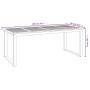 Mesa de jardín con patas en U madera maciza acacia 200x90x75 cm by , Garden tables - Ref: Foro24-319514, Price: 273,48 €, Dis...