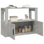 Aparador de madera contrachapada gris hormigón 80x30x60 cm de , Aparadores - Ref: Foro24-819456, Precio: 65,35 €, Descuento: %