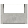 Aparador de madera contrachapada gris hormigón 80x30x60 cm de , Aparadores - Ref: Foro24-819456, Precio: 65,35 €, Descuento: %