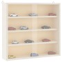 Vitrina de madera para coleccionistas con puertas 40x8,5x37 cm
