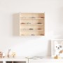 Vitrina de madera para coleccionistas con puertas 40x8,5x37 cm