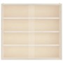 Vitrina de madera para coleccionistas con puertas 40x8,5x37 cm