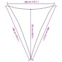 Toldo de vela triangular HDPE negro 160 g/m² 3x4x4 m von , Sonnenschirme - Ref: Foro24-311750, Preis: 30,81 €, Rabatt: %