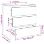 Aparador de madera de ingeniería roble artisan 70x41x75 cm by , Sideboards - Ref: Foro24-856779, Price: 103,49 €, Discount: %