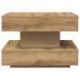 Mesa de centro giratoria 360 grados roble artisan 50x50x34,5 cm von , Couchtisch - Ref: Foro24-858478, Preis: 66,65 €, Rabatt: %