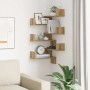 Estanterías pared de esquina 2 uds madera roble 40x40x49,5 cm von , Regale und Regale - Ref: Foro24-856609, Preis: 47,99 €, R...