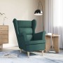 Sillón de tela verde oscuro 74x84x100 cm de , Sillones - Ref: Foro24-4016900, Precio: 257,60 €, Descuento: %