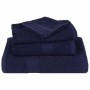Juego de toallas 8 piezas 100% algodón azul marino 360 gsm de , Toallas de baño y manoplas - Ref: Foro24-137066, Precio: 35,0...