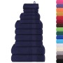 Juego de toallas 12 piezas 100% algodón azul marino 360 gsm von , Toallas de baño y manoplas - Ref: Foro24-137100, Preis: 47,...