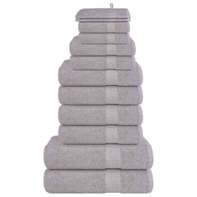 Juego de toallas 12 piezas 100% algodón gris 360 gsm von , Toallas de baño y manoplas - Ref: Foro24-137102, Preis: 48,13 €, R...