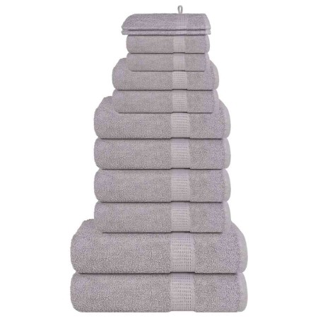 Juego de toallas 12 piezas 100% algodón gris 360 gsm von , Toallas de baño y manoplas - Ref: Foro24-137102, Preis: 48,13 €, R...