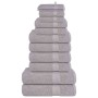 Juego de toallas 12 piezas 100% algodón gris 360 gsm von , Toallas de baño y manoplas - Ref: Foro24-137102, Preis: 48,13 €, R...