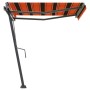 Retractable manual orange and brown freestanding awning 350x250 cm by vidaXL, Awnings - Ref: Foro24-3069720, Price: 334,15 €,...