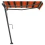 Toldo de pie retráctil manual naranja y marrón 350x250 cm de vidaXL, Toldos - Ref: Foro24-3069720, Precio: 352,10 €, Descuent...