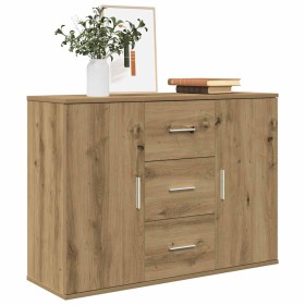 Aparador de madera de ingeniería roble artisan 90x29,5x65 cm von , Sideboards - Ref: Foro24-855979, Preis: 103,54 €, Rabatt: %