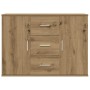 Aparador de madera de ingeniería roble artisan 90x29,5x65 cm von , Sideboards - Ref: Foro24-855979, Preis: 103,54 €, Rabatt: %