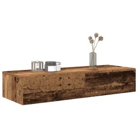 Estante de pared con cajones madera vieja 100x36x19 cm de , Estantes y estanterías - Ref: Foro24-859993, Precio: 75,30 €, Des...