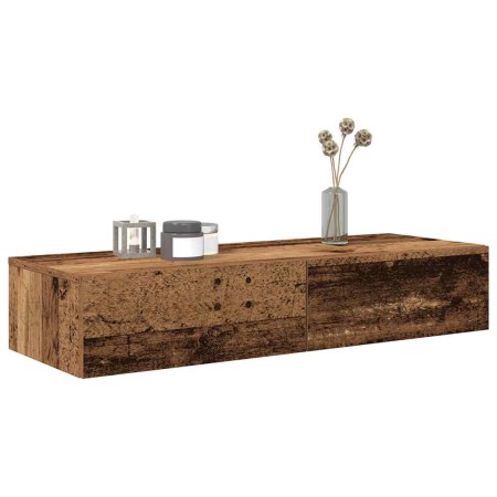 Estante de pared con cajones madera vieja 100x36x19 cm von , Regale und Regale - Ref: Foro24-859993, Preis: 75,30 €, Rabatt: %