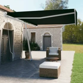 Manuell ausfahrbares, anthrazitgraues Standmarkisentuch, 500x350 cm. von vidaXL, Markisen - Ref: Foro24-3069659, Preis: 536,6...