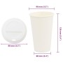 Vasos de café de papel con tapa 1000 uds 16oz 400ml von , Einwegbecher - Ref: Foro24-3325218, Preis: 147,60 €, Rabatt: %
