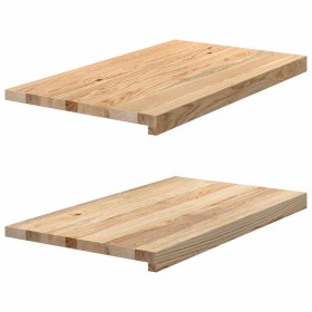 Alféizares de ventana 2 uds madera maciza roble sin tratar de , Marcos de ventanas - Ref: Foro24-4009117, Precio: 69,94 €