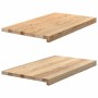 Alféizares de ventana 2 uds madera maciza roble sin tratar de , Marcos de ventanas - Ref: Foro24-4009117, Precio: 69,94 €