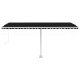 Manuell ausfahrbares, anthrazitgraues Standmarkisentuch, 500x350 cm. von vidaXL, Markisen - Ref: Foro24-3069659, Preis: 543,1...