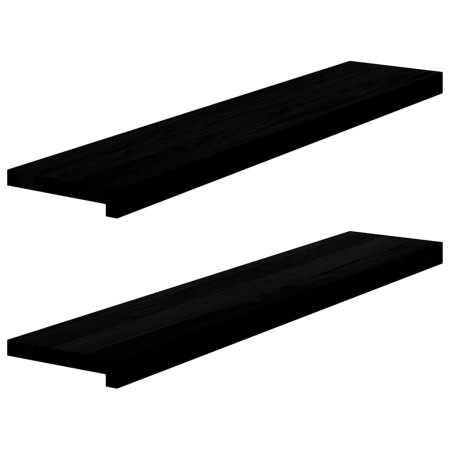 Alféizares de ventana 2 uds madera maciza roble marrón oscuro de , Marcos de ventanas - Ref: Foro24-4009176, Precio: 67,97 €