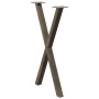 Patas para mesa comedor forma X 2uds acero natural 50x(72-73)cm de , Patas para mesas - Ref: Foro24-4012911, Precio: 63,27 €,...