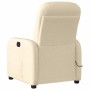 Sillón reclinable de masaje eléctrico tela color crema de , Sillones - Ref: Foro24-3302970, Precio: 252,83 €, Descuento: %