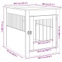 Jaula para perros mueble madera contrachapada roble artesanal von , Hundehütten - Ref: Foro24-857646, Preis: 99,68 €, Rabatt: %