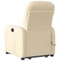 Sillón de masaje eléctrico reclinable elevable tela crema de , Sillones - Ref: Foro24-3303010, Precio: 324,70 €, Descuento: %
