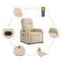 Sillón de masaje eléctrico reclinable elevable tela crema de , Sillones - Ref: Foro24-3303010, Precio: 324,70 €, Descuento: %