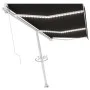 Manuell einziehbare Markise mit anthrazitgrauer LED 600x350 cm von vidaXL, Markisen - Ref: Foro24-3069684, Preis: 848,10 €, R...