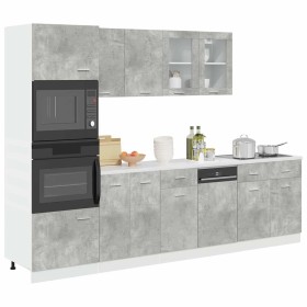 Set muebles de baño 7 piezas “Lyon” gris hormigón von , Badezimmermöbel - Ref: Foro24-3324856, Preis: 647,29 €, Rabatt: %