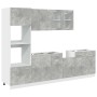 Set muebles de baño 7 piezas “Lyon” gris hormigón von , Badezimmermöbel - Ref: Foro24-3324856, Preis: 647,29 €, Rabatt: %