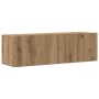 Muebles de TV de pared 6 uds madera ingeniería roble artesanal de , Muebles TV - Ref: Foro24-3328970, Precio: 211,16 €, Descu...