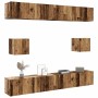 Conjunto de mueble de TV 6 piezas montado la pared madera vieja von , TV-Möbel - Ref: Foro24-3328991, Preis: 245,70 €, Rabatt: %