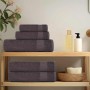 Juego de toallas 6 piezas 100% algodón antracita 360 gsm by , Toallas de baño y manoplas - Ref: Foro24-137079, Price: 35,77 €...