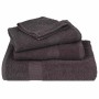 Juego de toallas 6 piezas 100% algodón antracita 360 gsm by , Toallas de baño y manoplas - Ref: Foro24-137079, Price: 35,77 €...