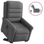 Sillón eléctrico reclinable elevable de tela gris oscuro de , Sillones - Ref: Foro24-3303335, Precio: 332,74 €