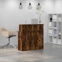 Mostrador de recepción roble ahumado 100x50x103,5 cm von , Schreibtische - Ref: Foro24-859028, Preis: 116,28 €, Rabatt: %