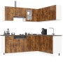 Mueble cocina Porto roble ahumado 11 pzas madera contrachapada von , Küchenschränke - Ref: Foro24-3314966, Preis: 688,70 €, R...