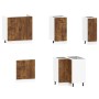 Mueble cocina Porto roble ahumado 11 pzas madera contrachapada von , Küchenschränke - Ref: Foro24-3314966, Preis: 688,70 €, R...
